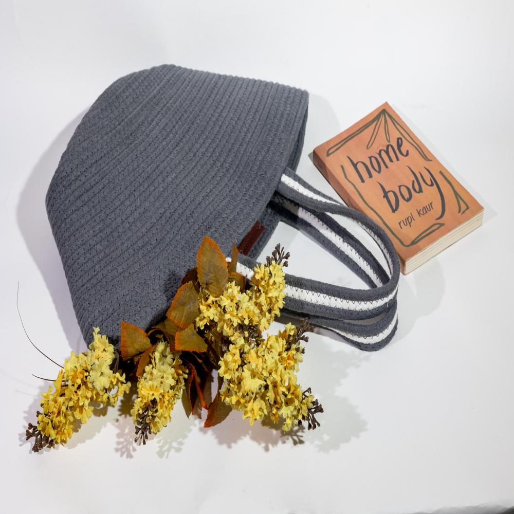 Beach Inspired Tote Bag - Color: Grey