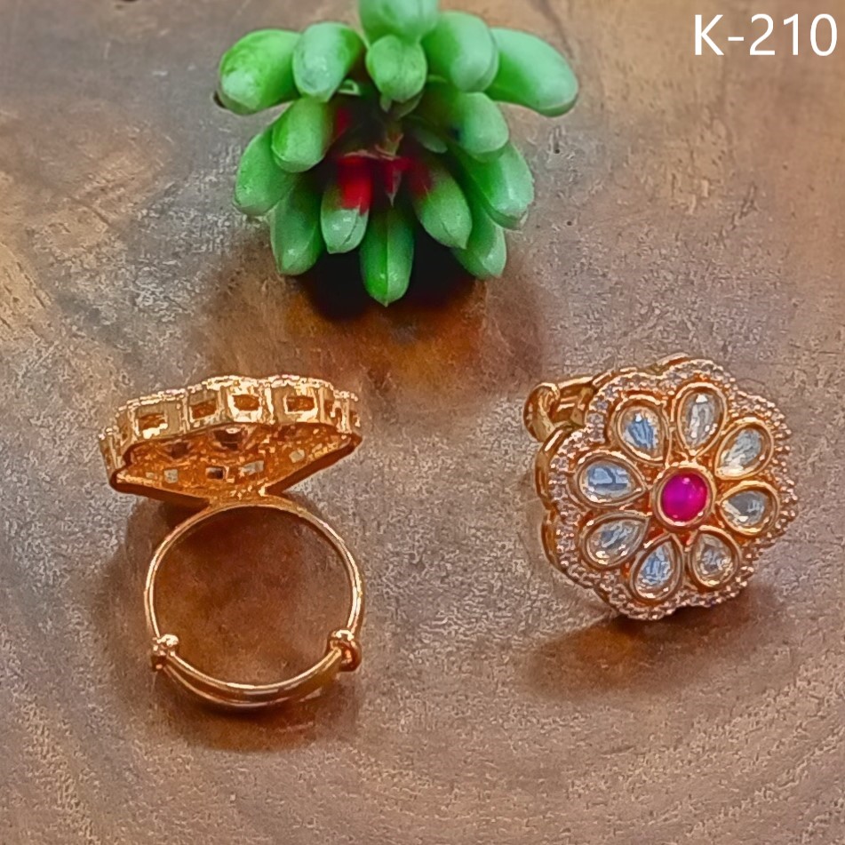 Kundan Finger Rings - Gender: [