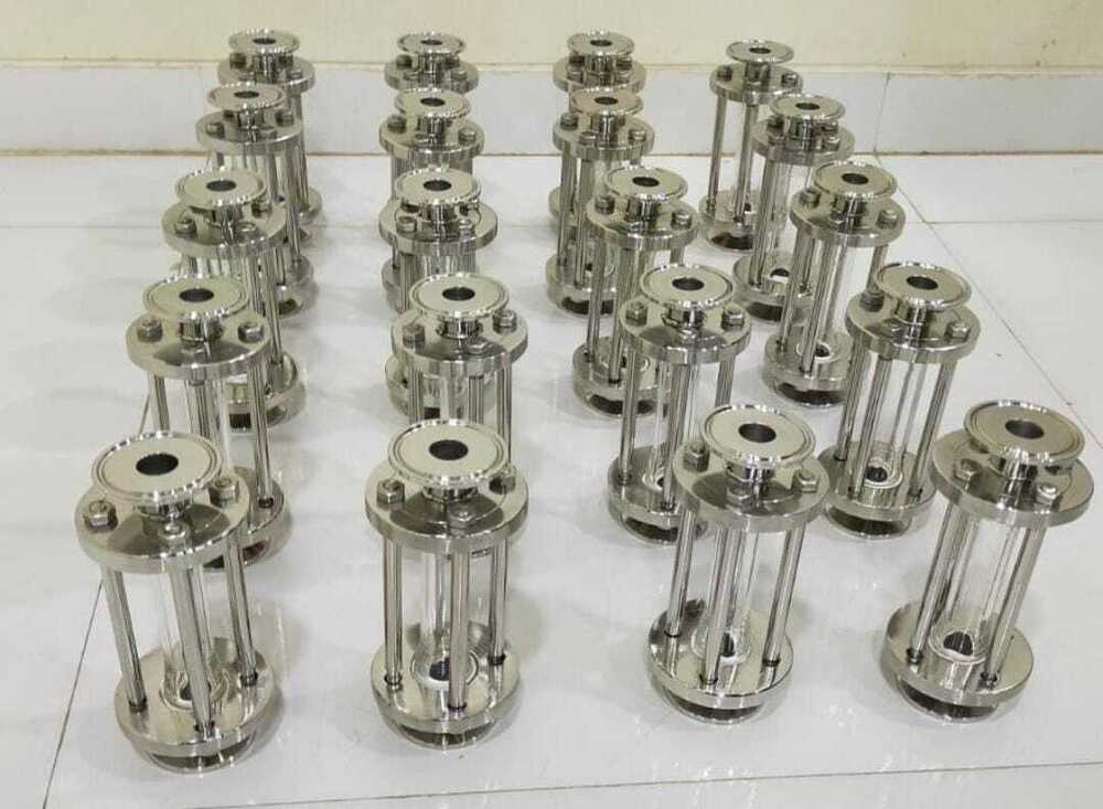 Full View Sight Glass - Ms, Ss304, Ss316, 100mm To 250mm | Flange End, Tri Clover, Sms Union, Up To 6 Kg/cm2, Visualization Of Liquid And Gas Flow