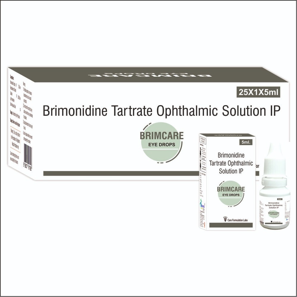 Brimonidine Tartrate - 0.1% Solution, Effective Eye Care for Glaucoma Management - Preserves Ocular Health, Reduces Intraocular Pressure