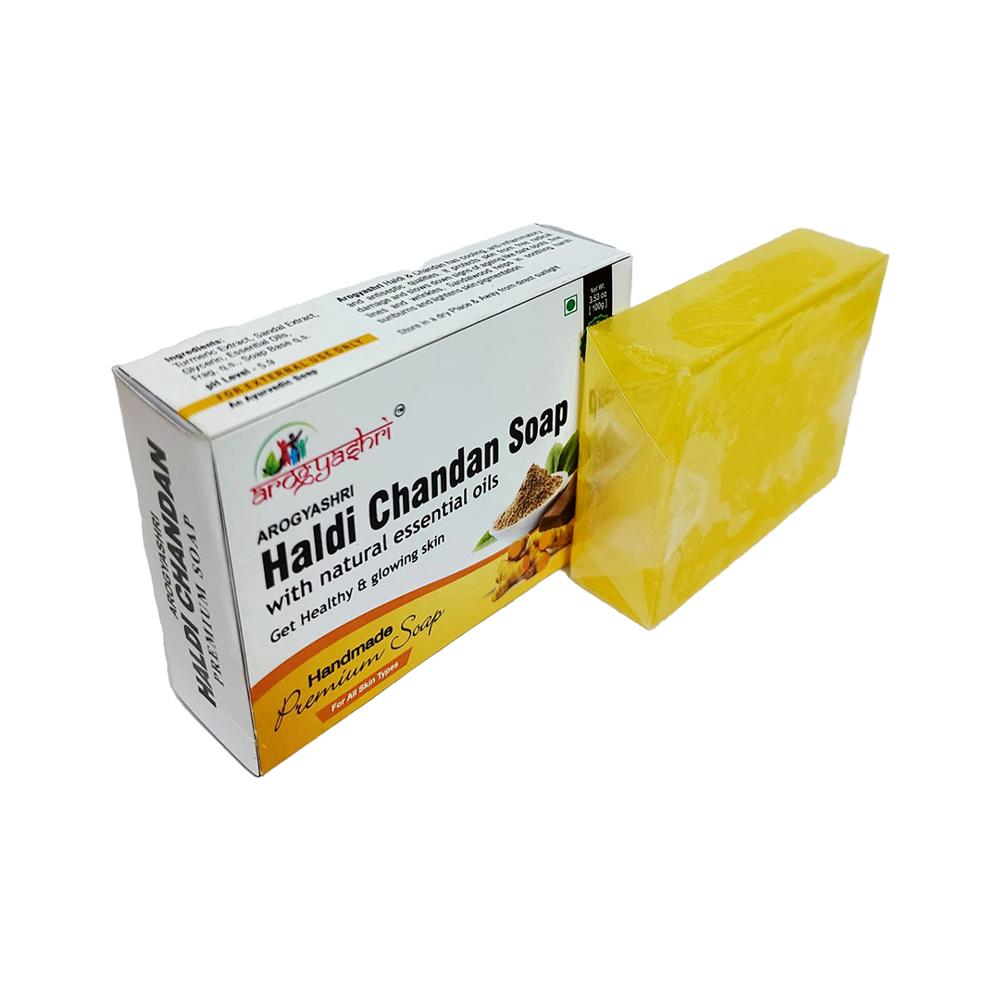 Arogya Haldi Chandan Soap - Color: [