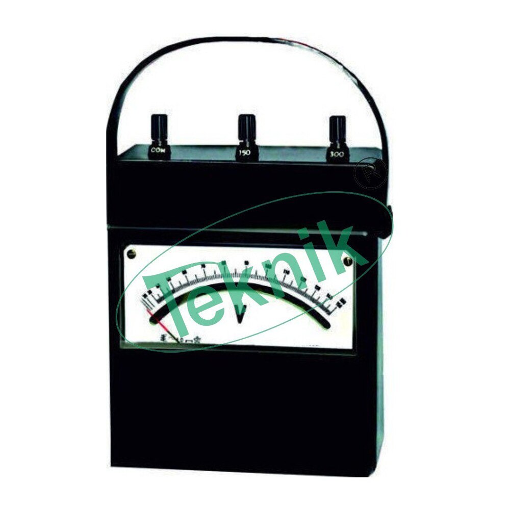 Single Range Moving Coil Dc Portable Voltmeter