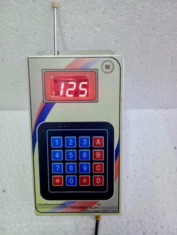 Wireless Opd Token Display - Body Material: Metal