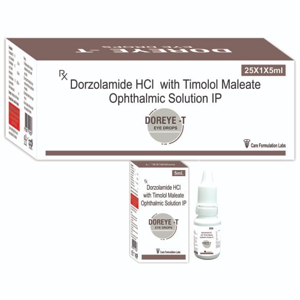 Dorzolamide HCL  2% w/v +  Timolol Maleate  0.5% w/v  Ophthalmic Solution