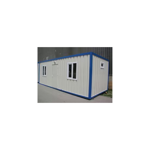 Prefabricated Portable Cabin - Color: White And Blue