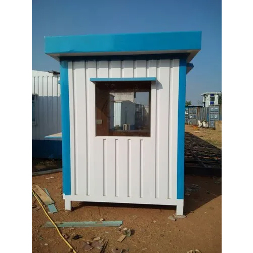 Acp Security Guard Cabin - Color: White And Blue