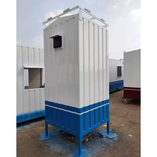 Readymade Toilet Cabin - Color: White And Blue