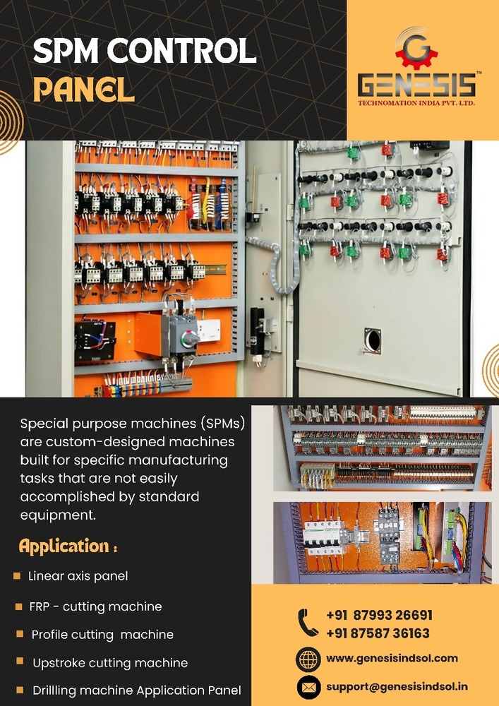 Control Panel With Plc And Hmi Programming - Base Material: Pvc