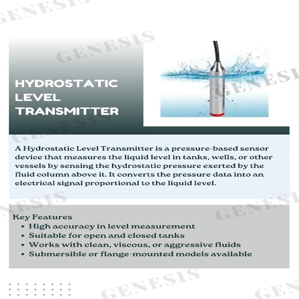 Hydrostatic Level Transmitter - Accuracy: 0.5  %