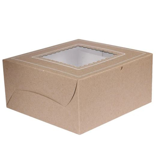 1Kg Light Brown Cake Box - Material: Paper