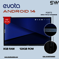 Evota Android 14 Google Edla-Certified Interactive Flat Panel 86 Inch