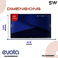 Evota Android 14 Google Edla-Certified Interactive Flat Panel 86 Inch