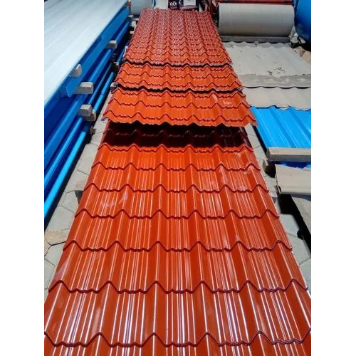 Orange Colour Coated Profile Roofing Sheet - Color: Various Available