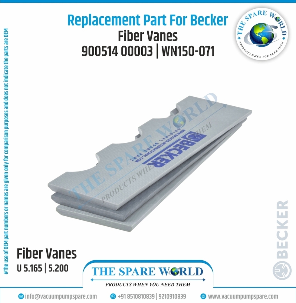 Vane Set For Becker - U 5.70 | 100 | 3 | Wn150-070 - Chemical Composition: G11