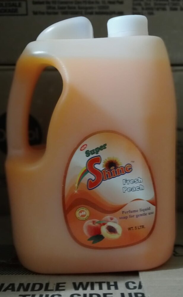 Super Shine Hand Wash 5ltr - Liquid Cleaner For All Floor Types, Lemon Blossom Fragrance | Non-harsh Chemicals, Direct Use, Pink, White, Green, Yellow