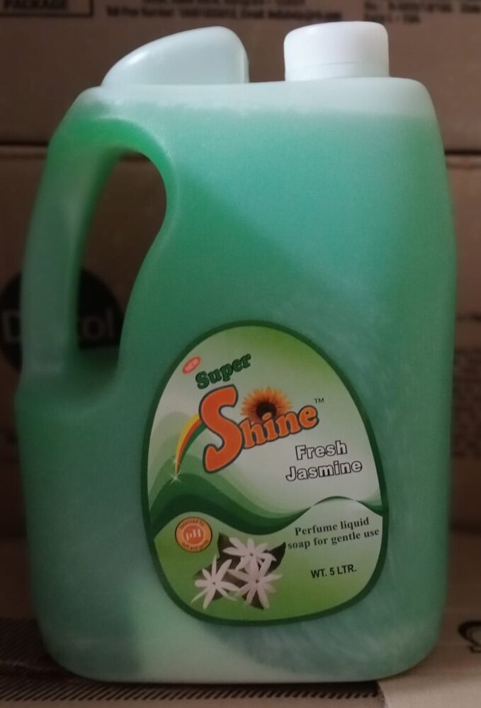 Super Shine Hand Wash 5ltr - Liquid Cleaner For All Floor Types, Lemon Blossom Fragrance | Non-harsh Chemicals, Direct Use, Pink, White, Green, Yellow