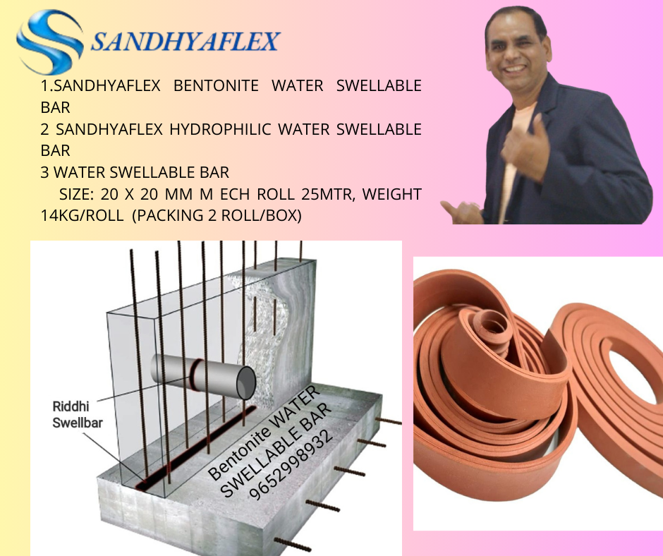 Premium Quality Bentonite Water Swellable  Bar 20x25mm