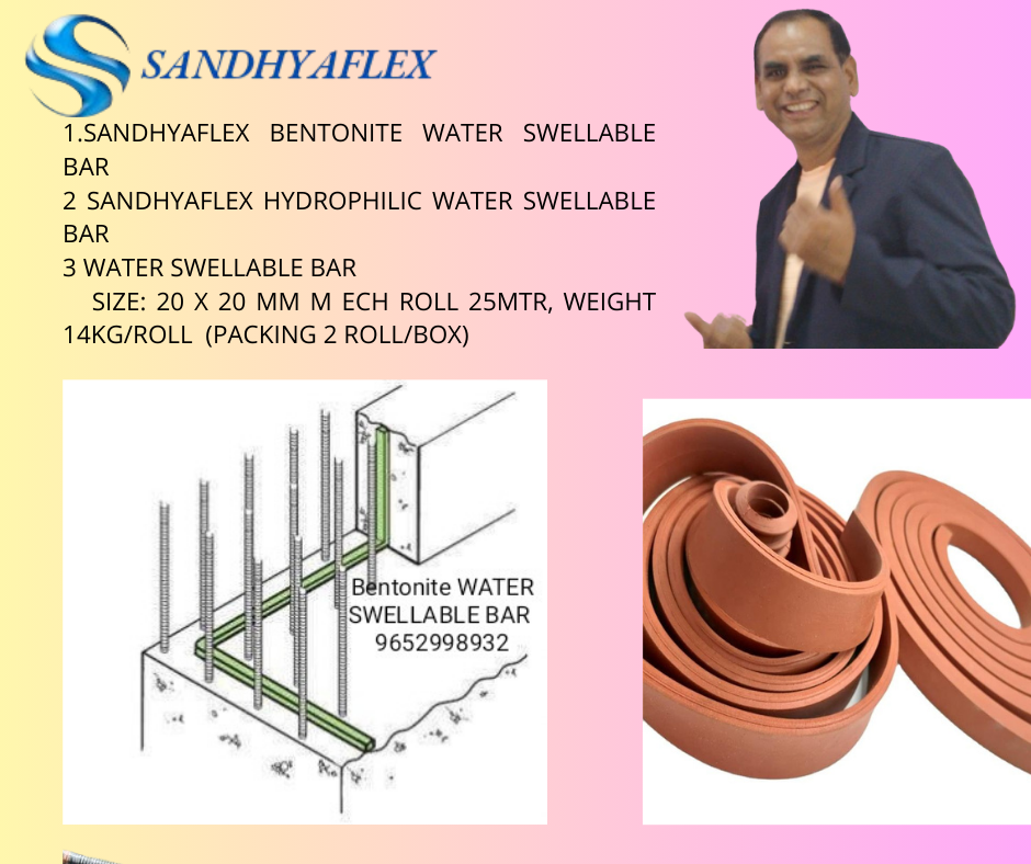 Premium Quality Bentonite Water Swellable  Bar 20x25mm