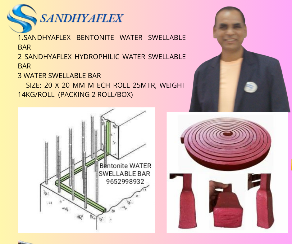 Premium Quality Bentonite Water Swellable  Bar 20x25mm