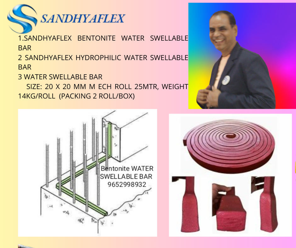 Premium Quality Bentonite Water Swellable  Bar 20x25mm