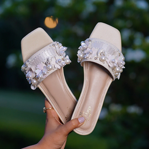 Bombshell Hand Crafted Heel Sliders Sandal