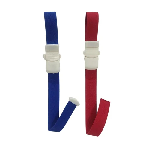 Double Side Lock Tourniquet Belt - Color Code: Red & Blue