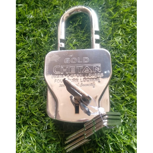 68 Mm 4 Pad Lock - Color: Silver