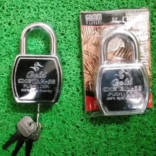 Cylindrical Push Lock - Color: Silver