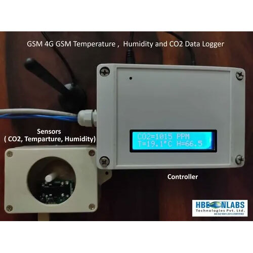 4g Gsm Temperature , Humidity And Co2 Monitoring System Data Logger