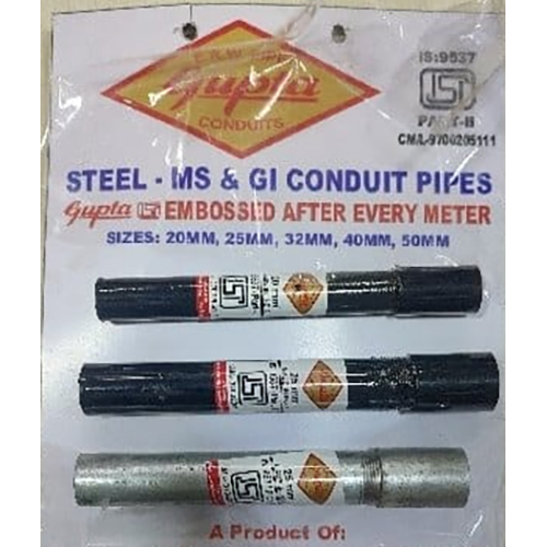 Steel Ms And Gi Conduit Pipes - Color: Black