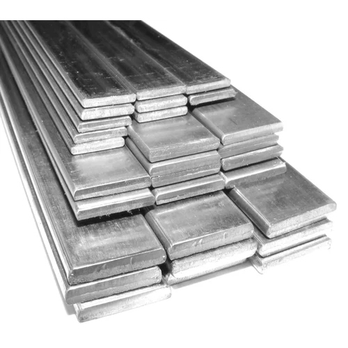 Ms Flat Bar - Stainless Steel, Polished Surface Finish | Silver Color, AISI Standard, Durable for Various Applications