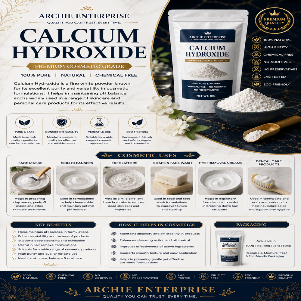 Calcium Hydroxide Powder - Color: White