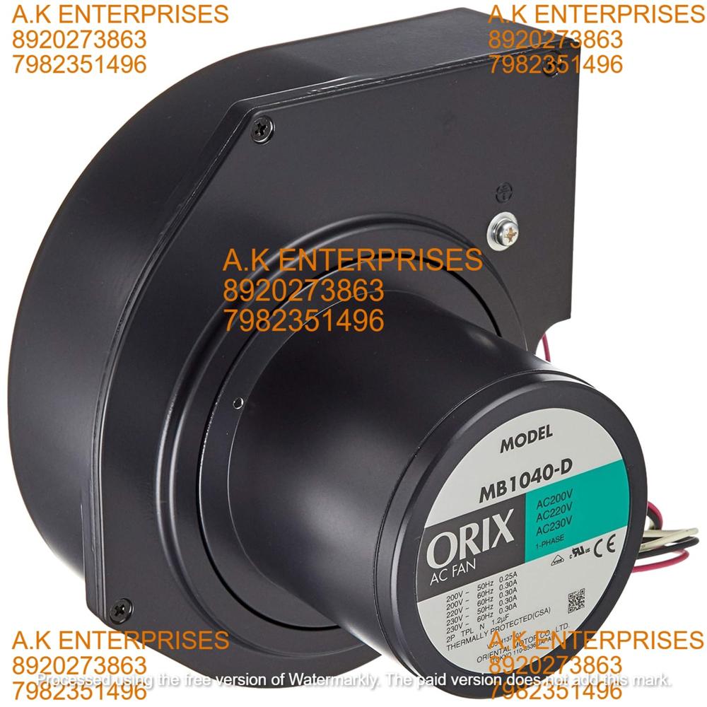 ORIX MB1040-D 200/220/230V 0.25/0.30A 3pin Centrifugal fan