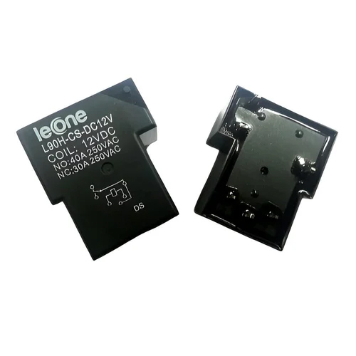 40A L90H PCB Power Relay - Miniature Size, Black Color | Rated Voltage 5-48V, General Purpose Terminal, 6-12 Month Warranty