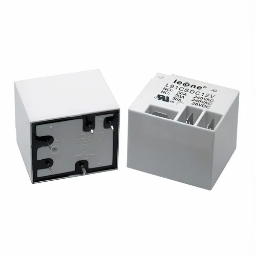 30A L91 PCB Power Relay - 5-48 Volt Rated , White Color, General Purpose Terminal, 30 Amp Capacity, 6-12 Month Warranty