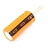 Keltron Capacitors - Aluminium, Customized Size, Orange, 220 Uf, 220 Volt (v) | Durable Cylindrical Design, 2-terminal Setup, 1-year Warranty