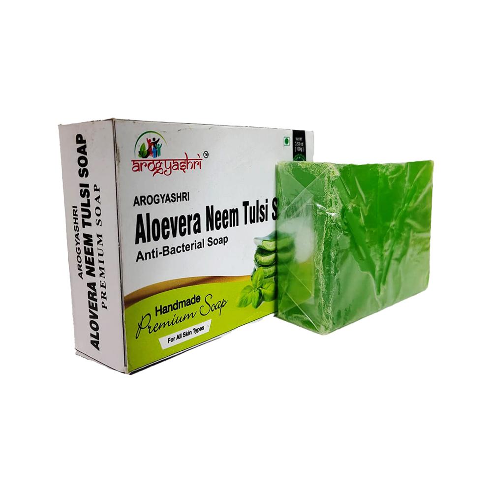 Arogya Aloe Neem Tulsi Soap - Color: ]