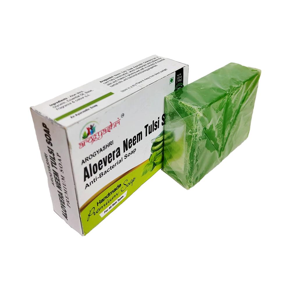Arogya Aloe Neem Tulsi Soap - Color: ]