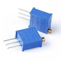 3296 Trimpot Resistor - Industrial Use , Size Customization Available, Blue Color, 0.5-1.2w Supply Voltage, 6-12 Month Warranty