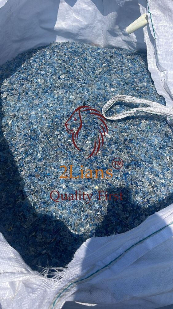 Pet Bottle Flakes - Hot Washed Sortex Rejection Blue And Transparent Colors | 400 Tons Of Recyclable Material For Sustainable Usage