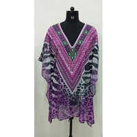 Ladies Digital Beach Sublimation Kaftan - Color: Multicolor