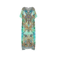 Ladies Viscose Digital Print Long Kaftan - Pure Viscose, Multicolor Trendy Design | High Quality, Modern Style For All Ages, Perfect For Winter, Rainy, And Spring Seasons