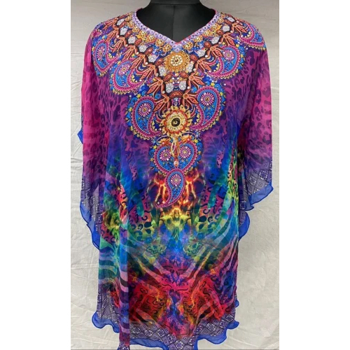 Ladies Digital Print Beach Sublimation Kaftan