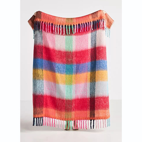 कोज़ी कोकून फ्रिंज्ड थ्रो ब्लैंकेट -