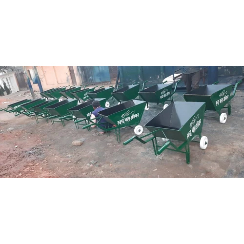 Hand Wheel Barrow Trolley - Color: Green