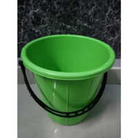10 Liter Plastic Dustbin - Plastic Material, 10 Liters Size, Green Color | Durable, Rigid Build With Injection Molding Design