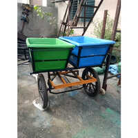 Manual Operated Garbage Cycle Rickshaw - Load Capacity: 101-200  Kilograms (kg)
