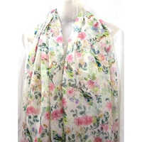 Ladies Polyester Printed Scarves - Standard Size, Multicolor Design | High Quality, Modern Style For Daily Wear, Perfect For Women