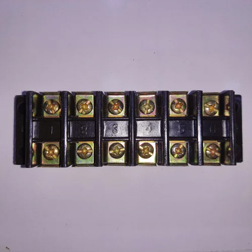 30 Amp 6 Way Open Type Bakelite Strip