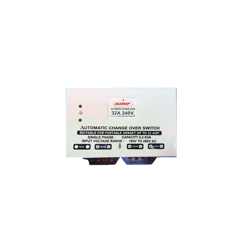 Single Phase Automatic Onload Changeover Switches - Color: White